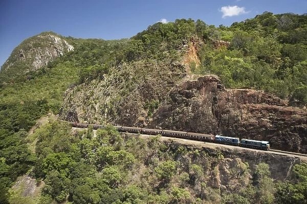 Unknown. Kuranda Scenic Railway at Red Bluff, Cairns, North Queensland, Australia - aerial