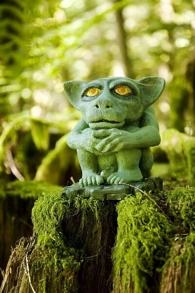 Unknown. Troll statue in the forest, British Columbia, Canada