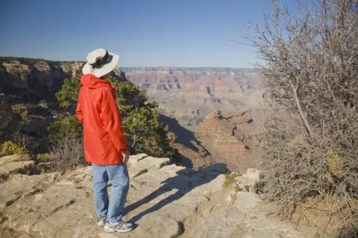 Framed Print : Unknown. AZ, Arizona, Grand Canyon National Park, South Rim, viewing the canyon,