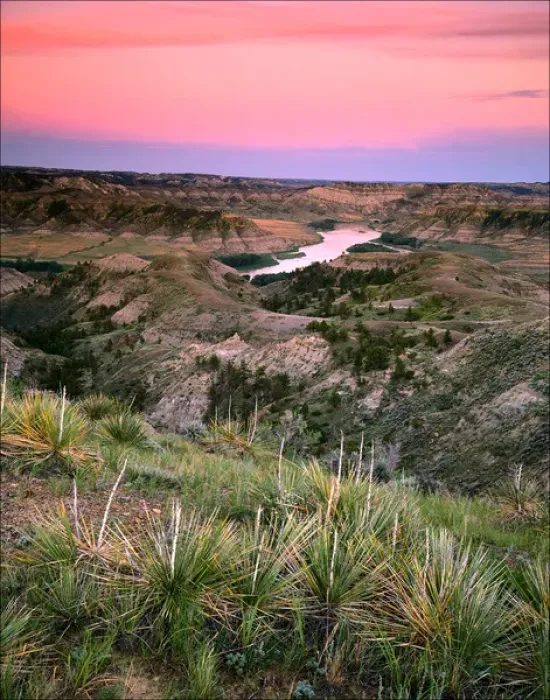 Framed Print : UPPER MISSOURI BREAKS NATIONAL MONUMENT, MONTANA. USA. The Missouri Breaks & Missouri River at dusk Framed Print : UPPER MISSOURI BREAKS NATIONAL MONUMENT, MONTANA. USA. The Missouri Breaks & Missouri River at dusk