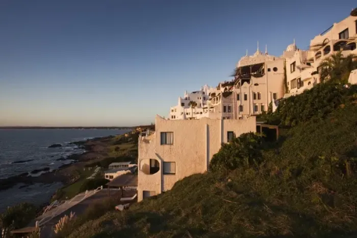 Framed Print : Uruguay, Maldonado Department, Punta Ballena. Casapueblo, hotel and art gallery of Framed Print : Uruguay, Maldonado Department, Punta Ballena. Casapueblo, hotel and art gallery of
