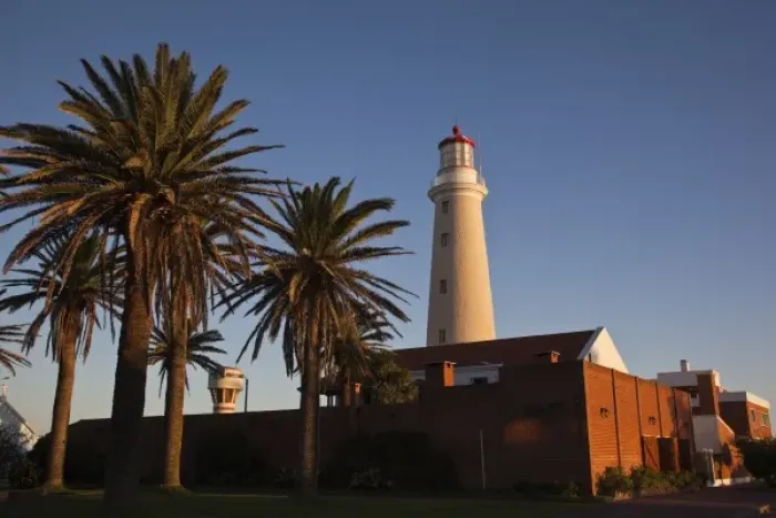 Framed Print : Uruguay, Maldonado Department, Punta del Este. Town lighthouse, sunset Framed Print : Uruguay, Maldonado Department, Punta del Este. Town lighthouse, sunset