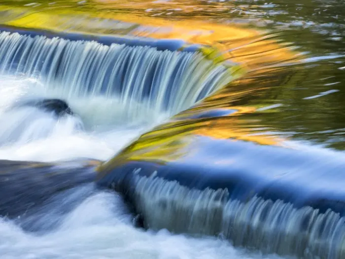 Framed Print : US, Michigan, Upper Peninsula. Reflections on Bond Falls Framed Print : US, Michigan, Upper Peninsula. Reflections on Bond Falls