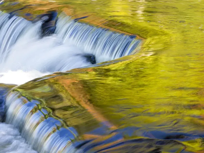 Framed Print : US, Michigan, Upper Peninsula. Reflections on Bond Falls Framed Print : US, Michigan, Upper Peninsula. Reflections on Bond Falls