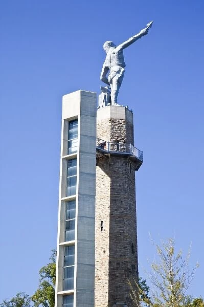 USA, Alabama, Birmingham. Vulcan Park, Vulcan Statue, second-tallest statue in the US