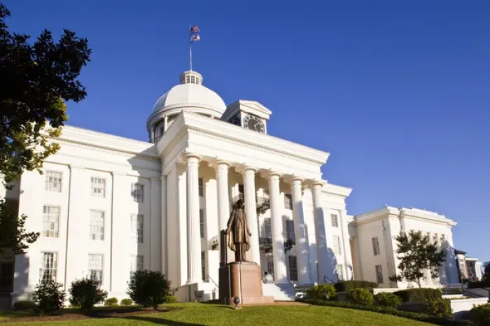 Framed Print : USA, Alabama, Montgomery. Alabama State Capitol, b. 1851. late afternoon Framed Print : USA, Alabama, Montgomery. Alabama State Capitol, b. 1851. late afternoon