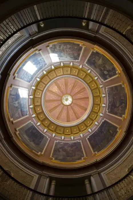 Framed Print : USA, Alabama, Montgomery. Alabama State Capitol, b. 1851, interior of the rotunda / dome Framed Print : USA, Alabama, Montgomery. Alabama State Capitol, b. 1851, interior of the rotunda / dome
