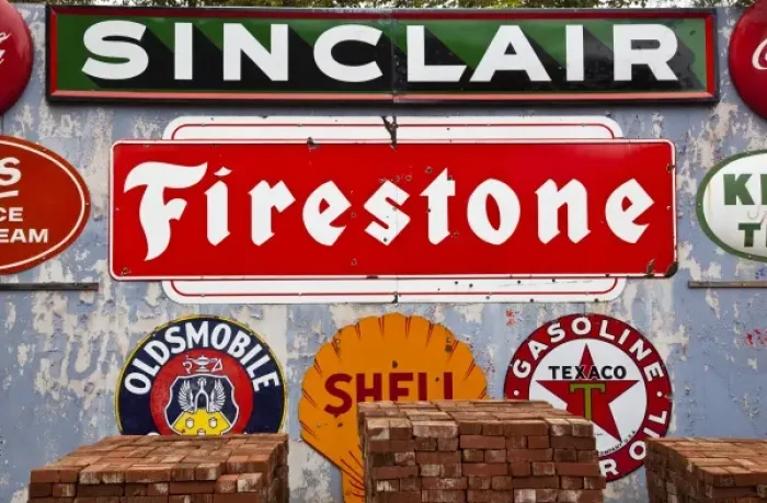 Framed Print : USA, Alabama, Mooresville. Old gasoline station signs Framed Print : USA, Alabama, Mooresville. Old gasoline station signs