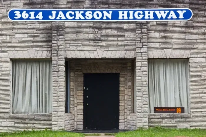 Framed Print : USA, Alabama, Sheffield. Muscle Shoals Sound Studios, building exterior, famous recording studio