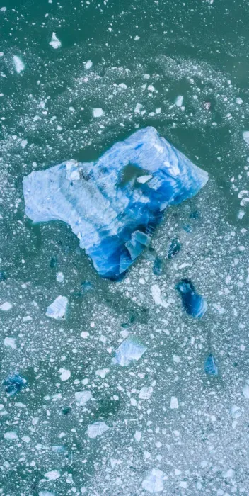 Framed Print : USA, Alaska, Aerial view of shattered icebergs floating near calving face of LeConte Framed Print : USA, Alaska, Aerial view of shattered icebergs floating near calving face of LeConte