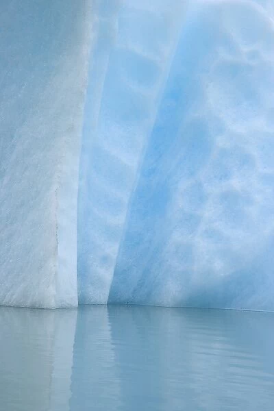 USA, Alaska, Alsek Lake. Close-up of blue iceberg