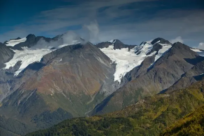 Framed Print : USA-ALASKA-Anchorage Area-GIRDWOOD: Chugach Mountains from Mt. Alyeska / Fall Framed Print : USA-ALASKA-Anchorage Area-GIRDWOOD: Chugach Mountains from Mt. Alyeska / Fall