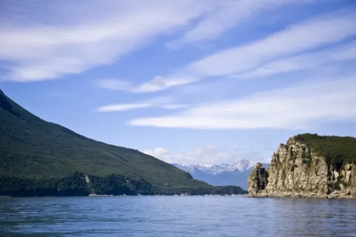 Framed Print : USA. Alaska. Bird Island in Lake Clark NP