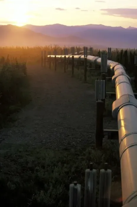 Framed Print : USA, Alaska, Brooks Range. Trans-Alaskan Oil Pipeline reflecting summer sun Framed Print : USA, Alaska, Brooks Range. Trans-Alaskan Oil Pipeline reflecting summer sun