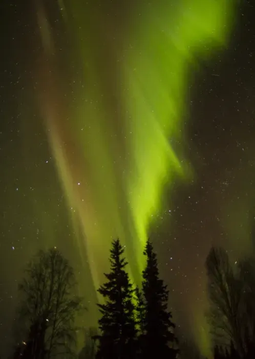Framed Print : USA, Alaska, Chena Hot Springs. View of aurora borealis and stars Framed Print : USA, Alaska, Chena Hot Springs. View of aurora borealis and stars