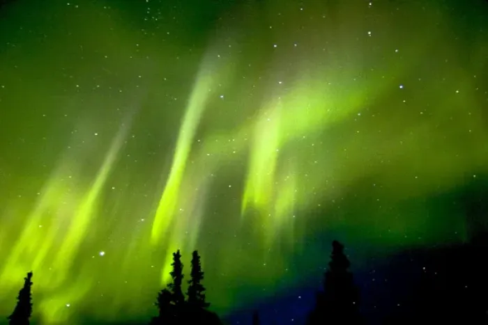 Framed Print : USA, Alaska, Chena Hot Springs. Aurora Borealis in the night sky Framed Print : USA, Alaska, Chena Hot Springs. Aurora Borealis in the night sky