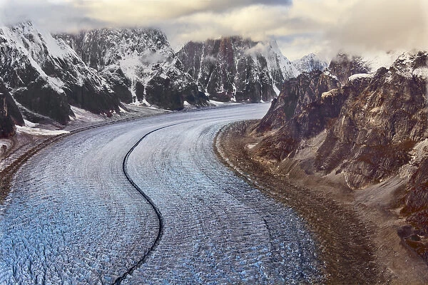 USA Alaska Denali Mount McKinley Ruth Glacier