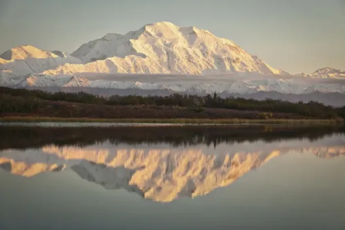 Framed Print : USA Alaska Denali Mt. McKinley from Reflection Pool