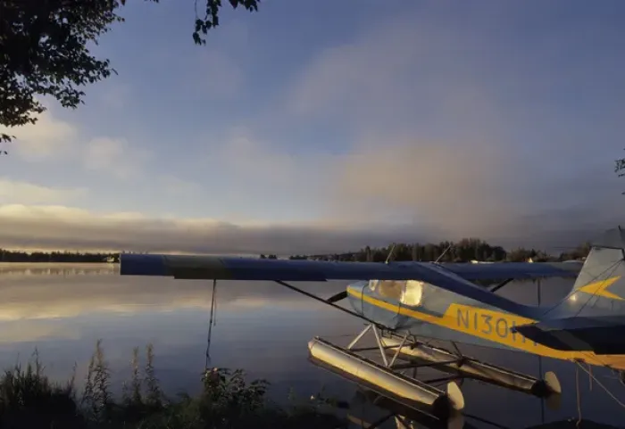 Framed Print : USA, Alaska, Float Plane, Anchorage