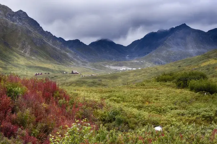 Framed Print : USA, Alaska, Hatchers Pass Lodge