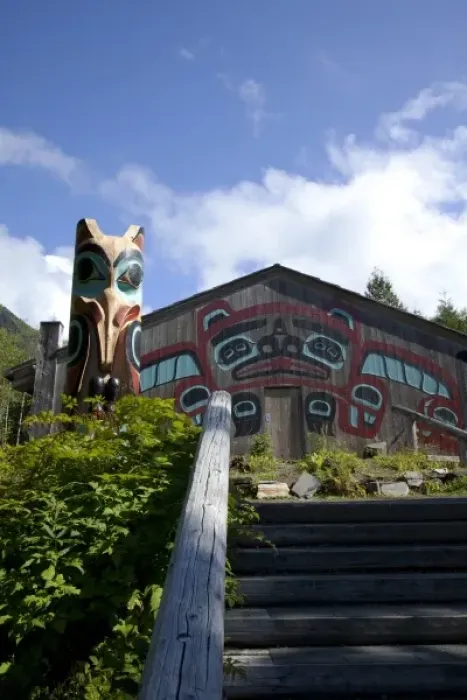 Framed Print : USA, Alaska, Ketchikan, Saxman Totem Park