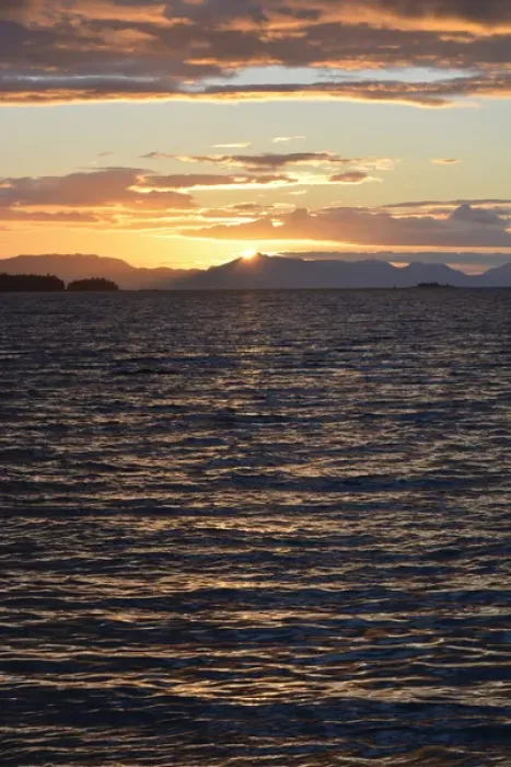Framed Print : USA, Alaska, Ketchikan sunset
