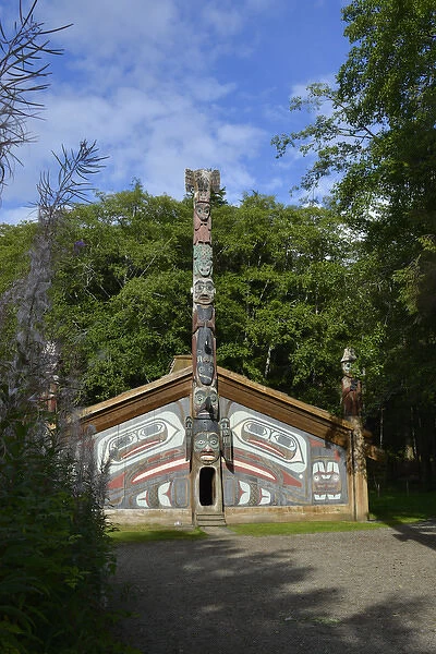 USA, Alaska, Ketchikan, Totem Bight State Historical Park