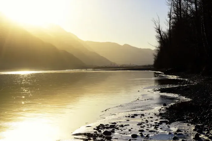 Framed Print : USA, Alaska, Knik River