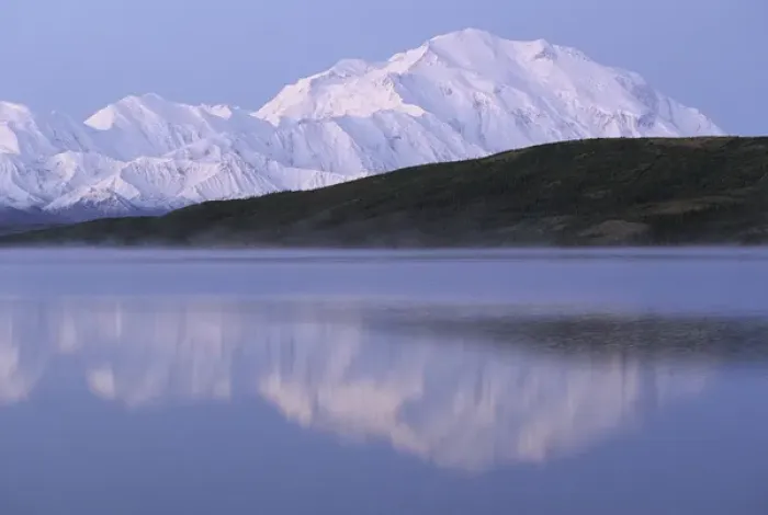 Framed Print : USA, Alaska, Mount McKinley, Wonder Lake, Sunrise, Denali National Park