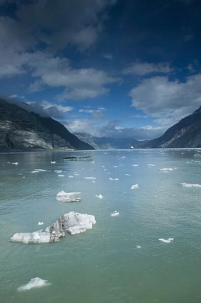 USA-ALASKA-Southeast Alaska-GLACIER BAY NATIONAL PARK: Glacial Ice  /  Johns Hopkins