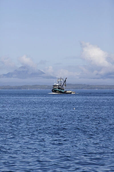 USA, Alaska, Southeast near Ketchikan, seine boats salmon fishing