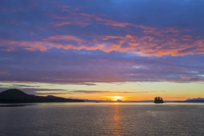 Framed Print : USA, Alaska. Sunset on Flynn Cove. Credit as: Don Paulson / Jaynes Gallery / DanitaDelimont Framed Print : USA, Alaska. Sunset on Flynn Cove. Credit as: Don Paulson / Jaynes Gallery / DanitaDelimont