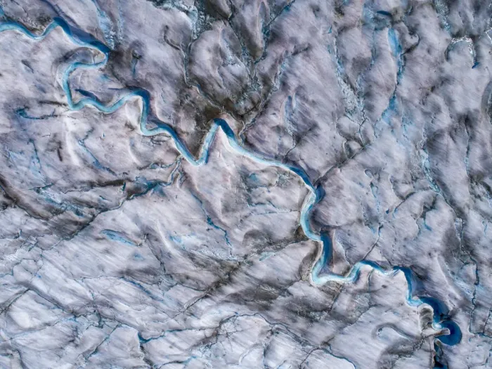 Framed Print : USA, Alaska, Tracy Arm-Fords Terror Wilderness, Overhead aerial view of meltwater streams Framed Print : USA, Alaska, Tracy Arm-Fords Terror Wilderness, Overhead aerial view of meltwater streams
