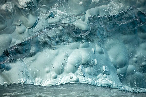 USA, Alaska, Tracy Arm-Fords Terror Wilderness, Close-up of deep blue-green iceberg