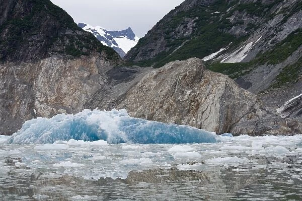 USA, Alaska, Tracy Arm - Fords Terror Wilderness, Blue icebergs calved from South