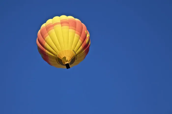 Framed Print : USA, Albuquerque. Hot air balloon