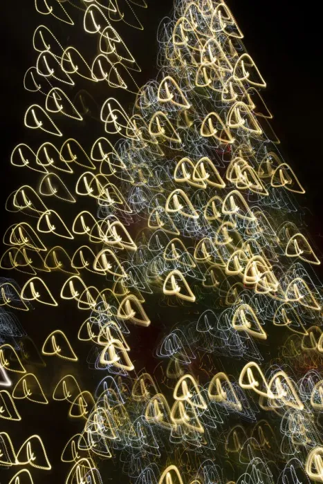 Framed Print : USA, Arizona, Buckeye. Abstract motion of Christmas tree at night Framed Print : USA, Arizona, Buckeye. Abstract motion of Christmas tree at night