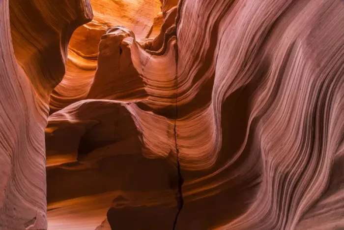 Framed Print : USA, Arizona, Canyon X. Formation in eroded sandstone rock