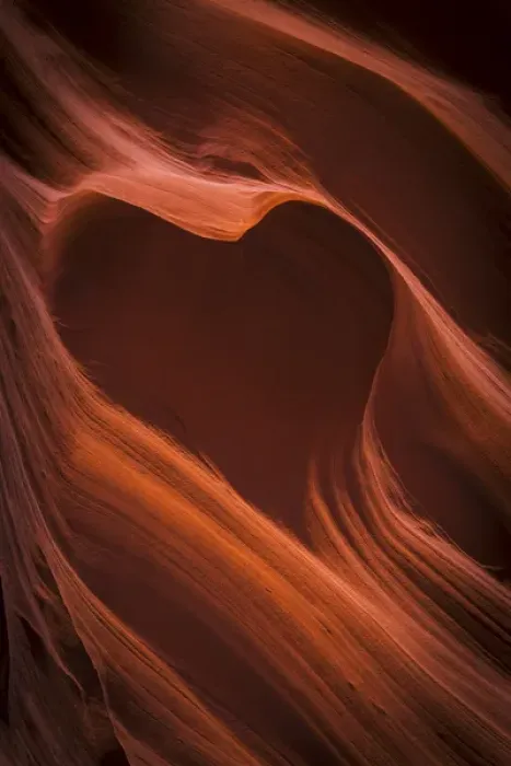 Framed Print : USA, Arizona, Canyon X. Heart shape in eroded sandstone rock Framed Print : USA, Arizona, Canyon X. Heart shape in eroded sandstone rock