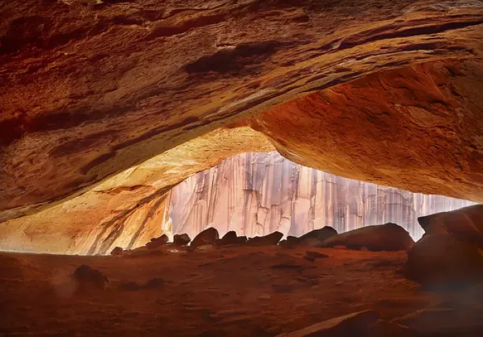 Framed Print : USA Arizona East Moody Canyon Cave