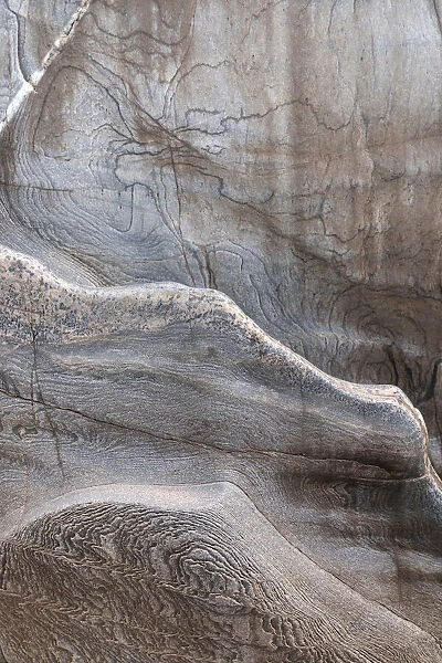 USA, Arizona. Geological formations, canyon wall detail, Clear Creek Canyon