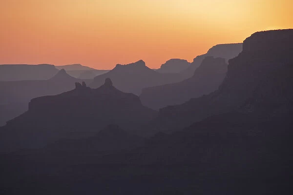 USA Arizona Grand Canyon Colorado River Float Trip Desert View Sunset