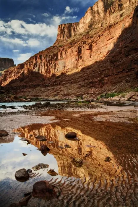 Framed Print : USA Arizona Grand Canyon Colorado River Float Trip North Canyon Vertical 2