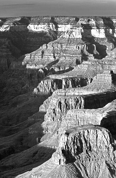 USA, Arizona, Grand Canyon National Park. Landscape of eroded formations. Credit as