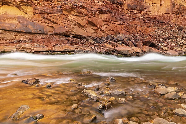 USA, Arizona, Grand Canyon National Park. House Rock Rapid in Marble Canyon