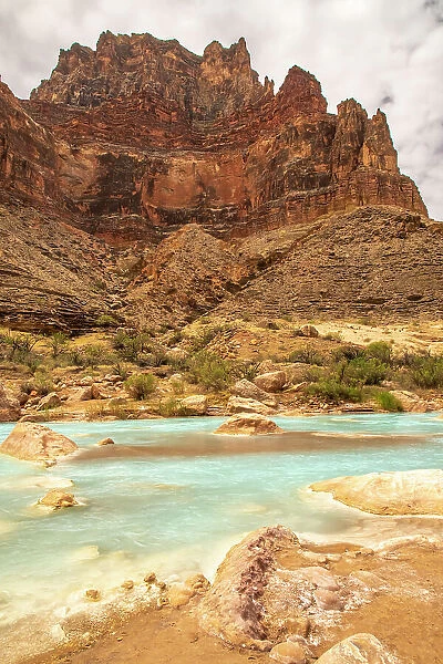 USA, Arizona, Grand Canyon National Park. Rapids on Little Colorado River