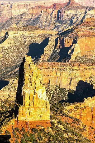 USA, Arizona, Grand Canyon National Park. Landscape from North Rim of Point Imperial