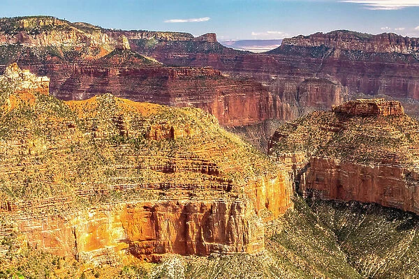 USA, Arizona, Grand Canyon National Park. Landscape from North Rim of Roosevelt Point