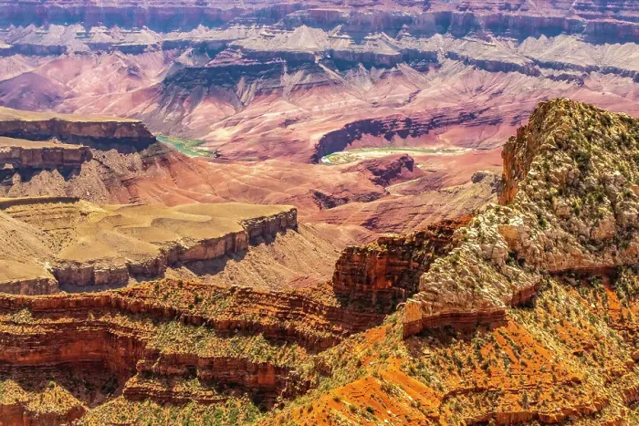Framed Print : USA, Arizona, Grand Canyon National Park. Landscape from North Rim of Cape Royal