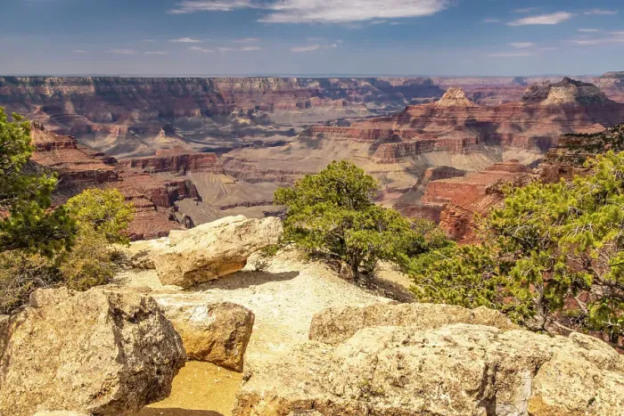 Framed Print : USA, Arizona, Grand Canyon National Park. Landscape from North Rim of Cape Royal